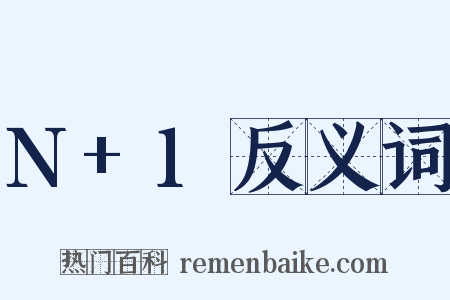N+1反义词是什么意思的图片